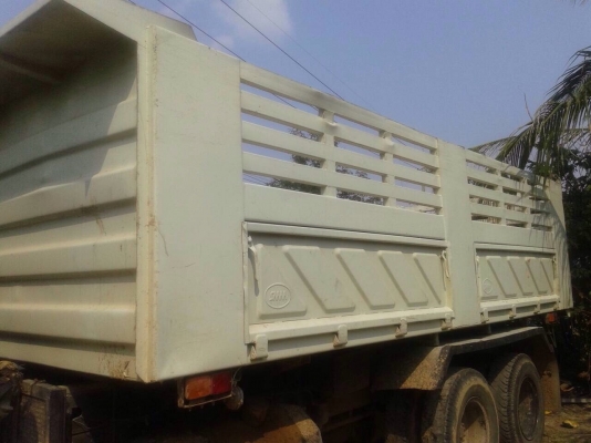 ขายรถบรรทุกสิบล้อดัมพ์ HINO 3M FM3MNLD เครื่องเดิม 240 แรง เกียร์เดิม กระบะสามมิตร