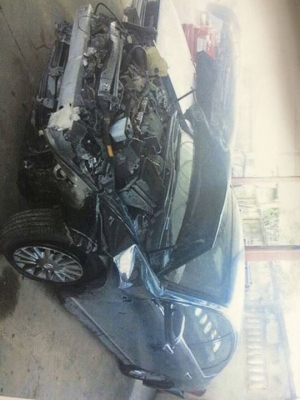 ขายรถอุบัติเหตุ พร้อมเล่มทะเบียน นิสสัน เทียน่า ปี 2006 สีดำ