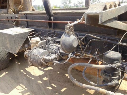 ขายรถบรรทุกสิบล้อดัมพ์ HINO 3H เครื่องเดิม HO7D-195 แรง เกียร์เดิม กระบะดัมพ์สามมิตร