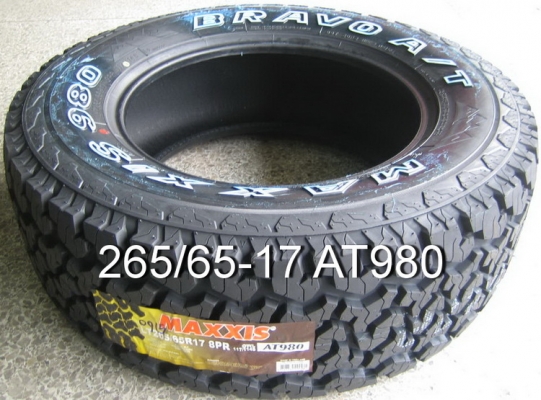 ราคาพิเศษสุดๆ ยาง maxxis AT980 size 265 65-17 ปี15 ราคาพิเศษสุดๆ ยาง maxxis AT980 size 265 65-17 ปี15