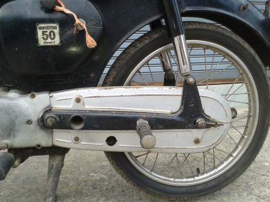 ขาย รถมอร์ไซค์ บริสโตน 50 เครื่องติดขับได้ทะเบียนชื่อผมเลย