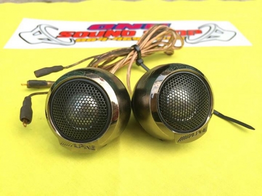 ทวิตเตอร์ Alpine โดมอลูเนียม ตั้งวางบนคอนโซลหน้าหมุนปรับทิศทางได้