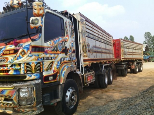 ขายรถบรรทุก 22 ล้อ พ่วงแม่-ลูกดั๊มพ์ ยี่ห้อ ISUZU DEGA FXZ 360 แรงม้า ปี 2554  ( เจ้าของขายเอง  ไม่รับนายหน้า )