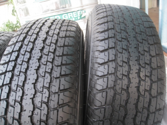 ขายล้อแม็กป้ายแดง dmax 17"x7" et33 6 รู139.7 ยาง bridgestone dueler h/t 840 255/65r17 ยางผลิตสัปดาห์ที่ 31 ปี 2014 ตุ่มที่หน้ายางมีทุกเส้นครับ triton plus, pajero ใส่ได้ครับ ขายทั้งชุด 21,500 บาทครับ สนใจติดต่อเล็กคลองสามครับ 081-3747940