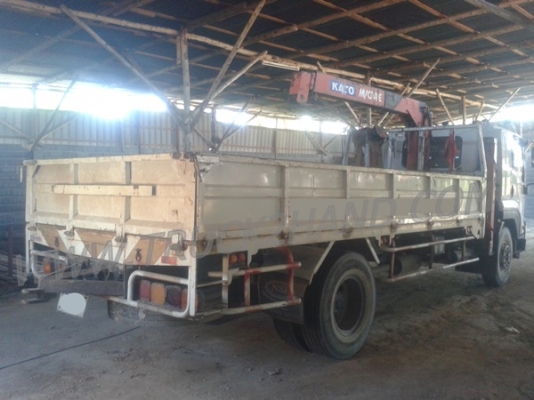 รถบรรทุกติดเครน ISUZU 6 ล้อติดเครน KATO 3 ตัน เครน 2 ชัก 3 ปอก ใช้งานไป 46,954 กิโล