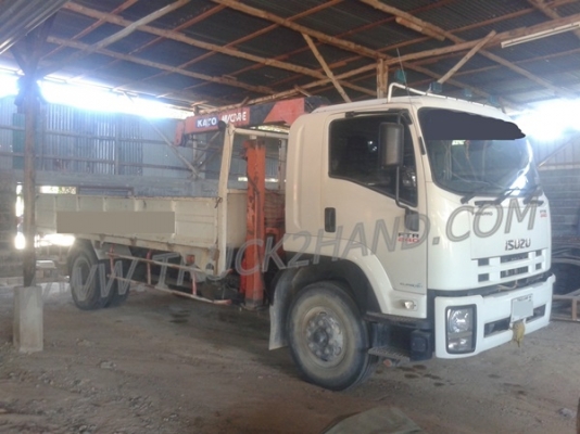 รถบรรทุกติดเครน ISUZU 6 ล้อติดเครน KATO 3 ตัน เครน 2 ชัก 3 ปอก ใช้งานไป 46,954 กิโล