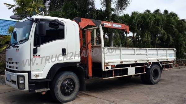 รถบรรทุกติดเครน ISUZU 6 ล้อติดเครน KATO 3 ตัน เครน 2 ชัก 3 ปอก ใช้งานไป 46,954 กิโล