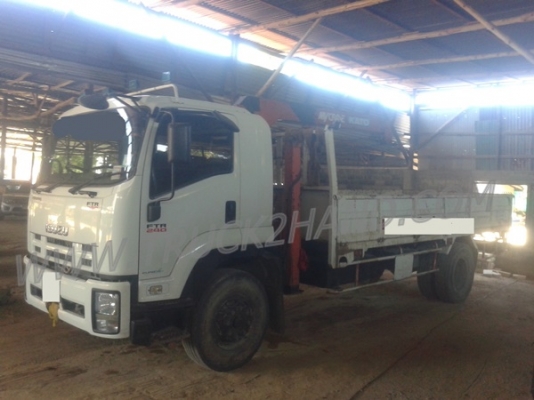 รถบรรทุกติดเครน ISUZU 6 ล้อติดเครน KATO 3 ตัน เครน 2 ชัก 3 ปอก ใช้งานไป 46,954 กิโล