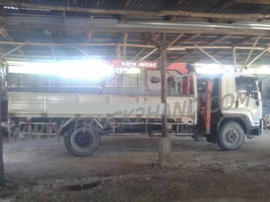 รถบรรทุกติดเครน ISUZU 6 ล้อติดเครน KATO 3 ตัน เครน 2 ชัก 3 ปอก ใช้งานไป 46,954 กิโล