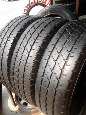 195R14 BRIDGESTONE LEO 677  มี 3 เส้น Tel.081-427-3941