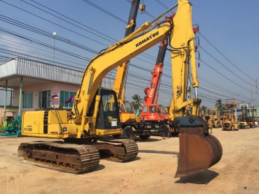 ขายรถแบคโฮ KOMATSU PC130-6 ปี2002 ไฟฟ้าครบ แทรค70ซม. สภาพสวยพร้อมใช้ นำเข้าจากญี่ปุ่น มีVDOการทำงานครับ