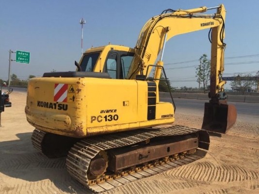 ขายรถแบคโฮ KOMATSU PC130-6 ปี2002 ไฟฟ้าครบ แทรค70ซม. สภาพสวยพร้อมใช้ นำเข้าจากญี่ปุ่น มีVDOการทำงานครับ
