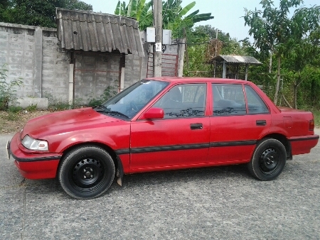 ขายรถยนต์ ปี90 ฮอนด้า ซีวิค รุ่นไฟท้าย2ชั้น เครื่อง1500cc.คาบิว(ติดแก๊ส) เกียร์ออโต้ พวงมาลัยเพาเวอร์ แอร์เย็น ภายในสวย เครื่องดี ช่วงล่างดี ขายถูกๆตามสภาพ