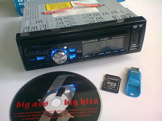 เครื่องเล่น ROADSTAR CD USB SD MP3 AUX FM เครื่องเล่น ROADSTAR CD USB SD MP3 AUX FM