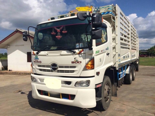 ขายรถสิบล้อ  HIno  FM1A ปี 56 พ่วงแม่ลุก คอกเกษตรไม่ดั้ม อู่สหมิตร รถสวย พร้อมใช้งาน วิ่งน้อย  เดิมๆบางๆ