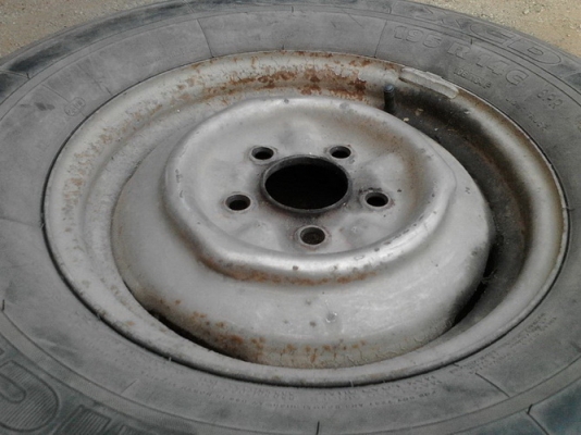 ล้อกะทะเหล็ก โตโยต้า 5 รู รุ่นใส่ฝาตบ  2,400.-