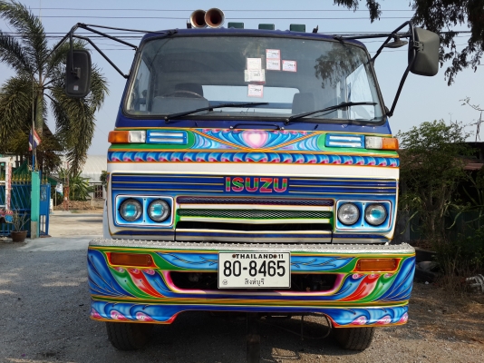 ขายรถเทรลเลอร์ 10 ล้อ ISUZU JUMBO เครื่อง PO9C=315 แรงม้า บรรทุกรถเกี่ยวข้าว