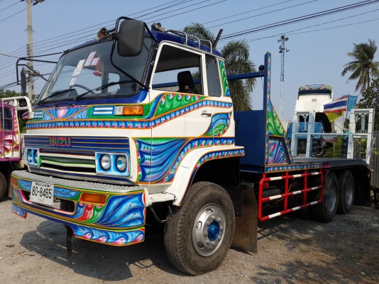 ขายรถเทรลเลอร์ 10 ล้อ ISUZU JUMBO เครื่อง PO9C=315 แรงม้า บรรทุกรถเกี่ยวข้าว