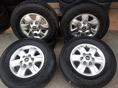 ขายล้อแม็กChevrolet trail blazer 16ยาง245/70/16ปี 12  4 ล้อ