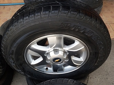 ขายล้อแม็กChevrolet trail blazer 16ยาง245/70/16ปี 12 4 ล้อ ขายล้อแม็กChevrolet trail blazer 16ยาง245/70/16ปี 12 4 ล้อ