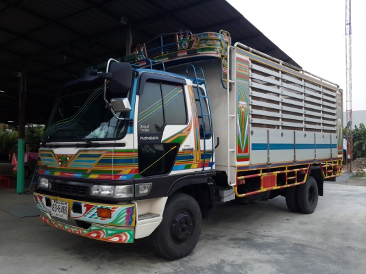 ขายรถดั้มพ์ 6 ล้อ HINO เครื่อง HO7D =195 แรงม้า บรรทุกข้าว พืชผลทางการเกษตรดีครับ