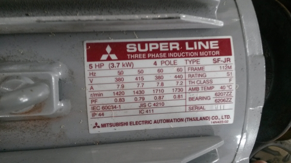 ขายมอเตอร์3เฟส 5แรง ของใหม่ครับ 4500 1ลูก มอเตอร์3เฟส 3แรง ของใหม่ 3000 1ลูก