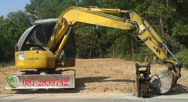 ขายรถแบคโฮเก่านอก ติดไลห์พร้อมหัวกระแทก