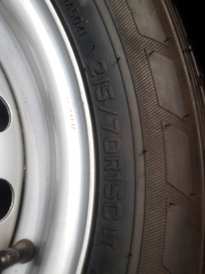 215/70R15 DUNLOP SP LT36  ใหม่ ( 15 X6 1/2 JJ.)  ปี2014  ชุด 4  ล้อ    TEL.081-427-3941