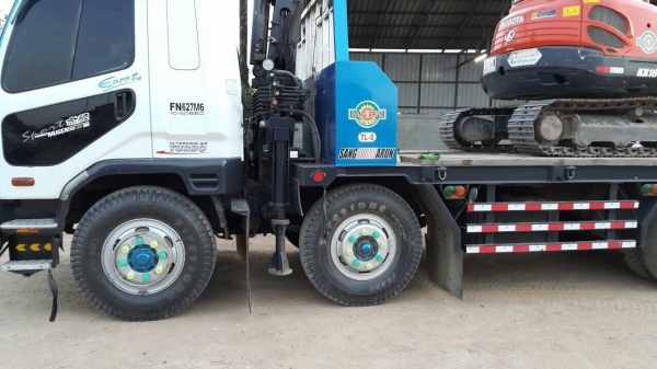 12ล้อท้ายลาด220แรง.FN627Mfเครน3.7ตัน(4ตัน)รถสวยมากๆยางสวยเครนสวยฺ.....เล่มพร้อม..ลงเล่มเรียบร้อย.