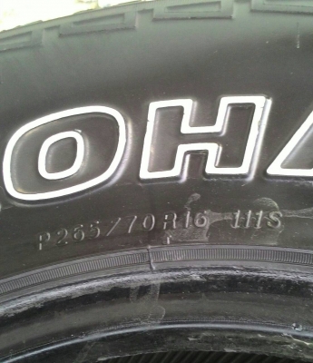 ขาย ยางA/T 265/70R16