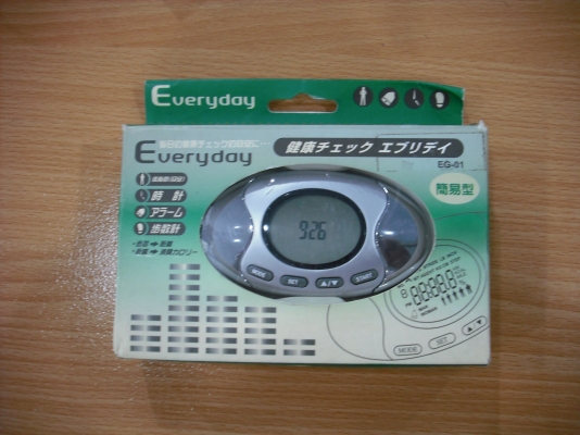 เครื่องวัดการออกกำลังกายDirect health checkerebridi body fat &amp;amp; pedometer EG-01