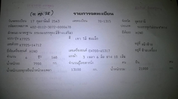 ขายรถล่อง 10 ล้อ เพลาเดียว HINO KT925 วางหัวไฮเทค เครื่อง EH700 168 แรงม้า คัสซีสวย พวงมาลัยพาวเวอร์ ทะเบียนพร้อมโอนครับ