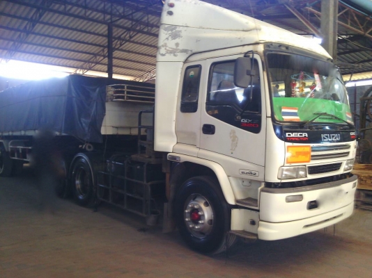 รถอีซูซุ 10 ล้อ หัวลาก  GXZ  320 แรงม้า. ปี 49  ( ขายแม่ , ลูก. )   สนใจติดต่อ 081 - 6079515