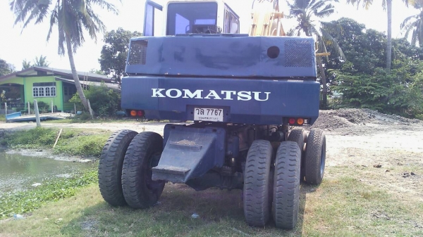 ขายด่วน รถขุด KOMATSU PW100  ล้อยาง  เก่าไทย  สภาพสวย  ราคาถูก  โทร 089-3818694 ดวงนภา  เตียวตระกูล