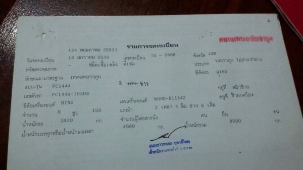 ขาย 6 ล้อ ช่วงยาว 150 แรงม้า