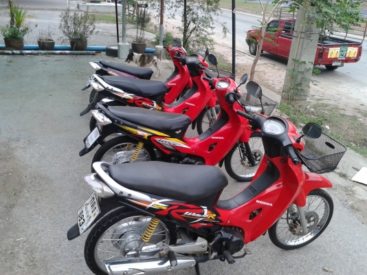 เวฟ125 สีแดงสวยๆพร้อมใช้