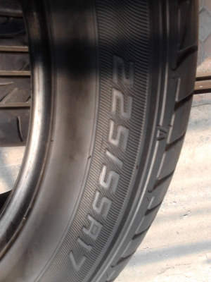 225/55R17 DUNLOP SP SPORT LM704  ปี 2014 มี 2 เส้น TEL.081-427-3941