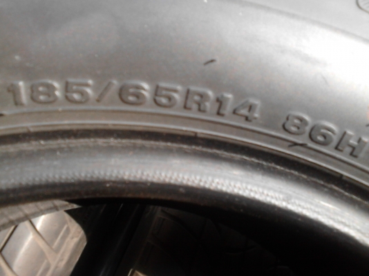 185/65R14 DUNLOP  SP SPORT 490  ชุด 4 เส้น ปี 2013  TEL.081-427-3941