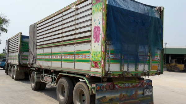 ขายรถบรรทุก 24 ล้อพ่วงแม่ลูกดัมพ์คอกเกษตร ISUZU DECA 360 แรงม้าปี 2554 ลูกพ่วง 3 คาน ราคา 2750000