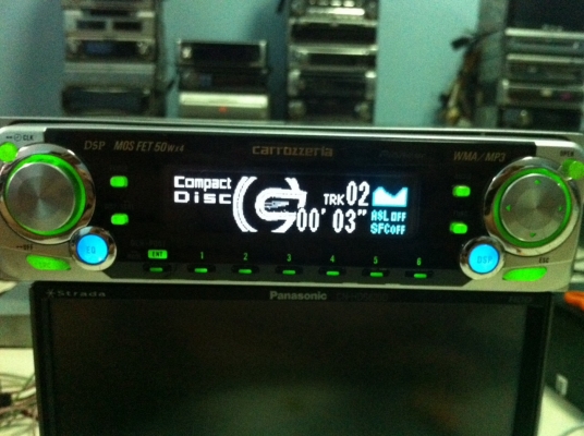 Pioneer DEH-P007 24Bit MP3 CD กราฟฟิกหน้าจอ ซิ้งดำ 2ปรีเอ้า สภาพสวย มือ2 ญี่ปุ่น