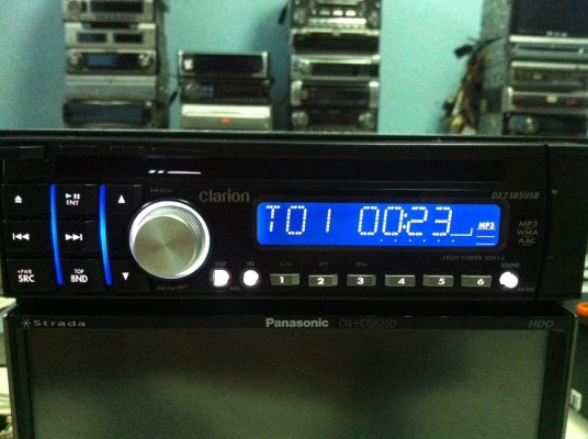 Clarion DXZ385USB USB MP3 CD IPOD ปรีเอ้า 3 ชุด AUX สภาพสวย มือ2 ญี่ปุ่น