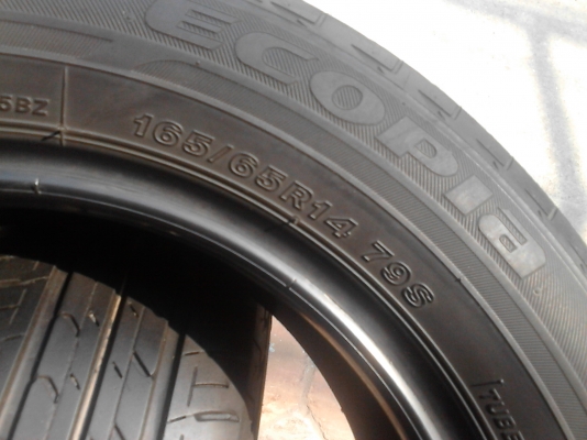 165/65R14 BRIDGESTONE ECOPIA EP150 ปี 2013 มี 2 เส้น  TEL.081-427-3941