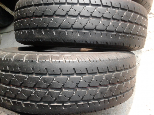 195R14   BRIDGESTONE LEO 677  มี 3 เส้น  โทร.081-427-3941
