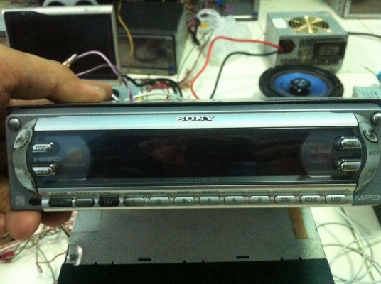 Sony CDX-F5500M MP3 CD FMคลื่นไทย 3ปรีเอ้า มือ2