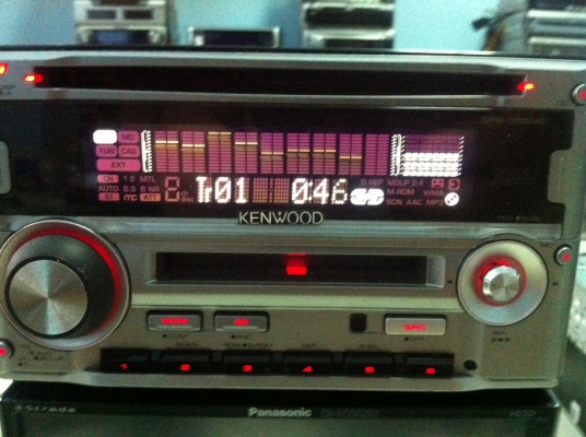 KENWOOD DPX-055MDS CD MD AUX กราฟฟิก ไม่มีปรีเอ้า มือ2 ญี่ปุ่น