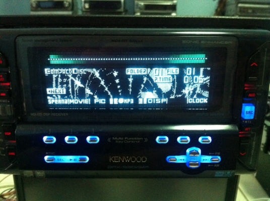KENWOOD DPX-930WMP 24Bit MP3 CD AUX กราฟฟิกหน้าจอ สไลด์ไฟฟ้า 2ปรีเอ้า คุมกล่องCD มือ2 ญี่ปุ่น