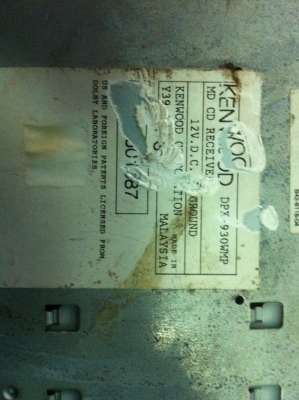 KENWOOD DPX-930WMP 24Bit MP3 CD AUX กราฟฟิกหน้าจอ สไลด์ไฟฟ้า 2ปรีเอ้า คุมกล่องCD มือ2 ญี่ปุ่น