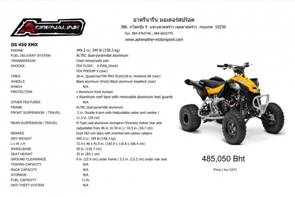 ขาย Can-am ATV-UTV ปี 2015