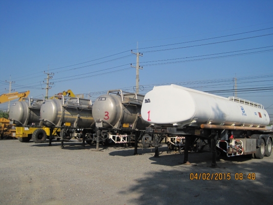 ขายด่วน หางเทเลอร์พ่วงแทงค์แสตนเลส มอเตอร์ โบเวอร์ รถโฟล์คลิฟท์