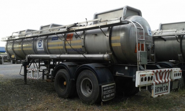 ขายด่วน หางเทเลอร์พ่วงแทงค์แสตนเลส มอเตอร์ โบเวอร์ รถโฟล์คลิฟท์